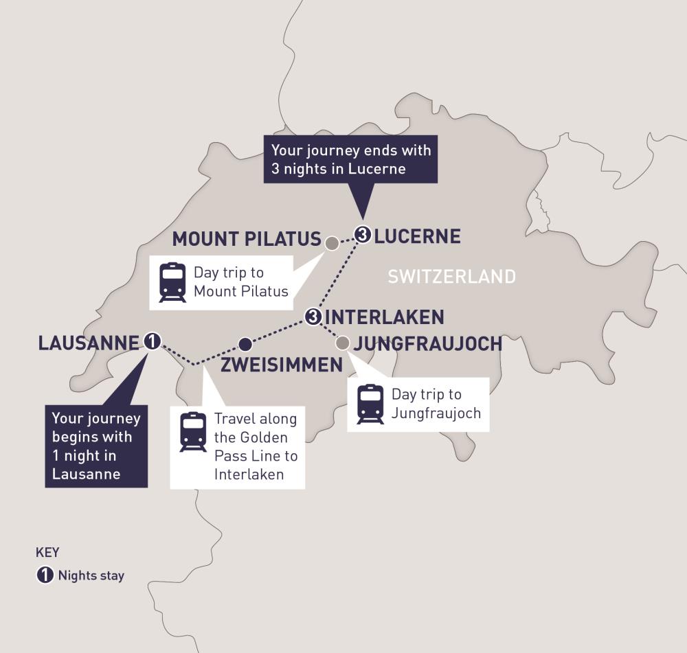 flydende tortur Precipice The Golden Pass and Mountain Peaks | Railbookers