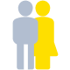 Two adults icon