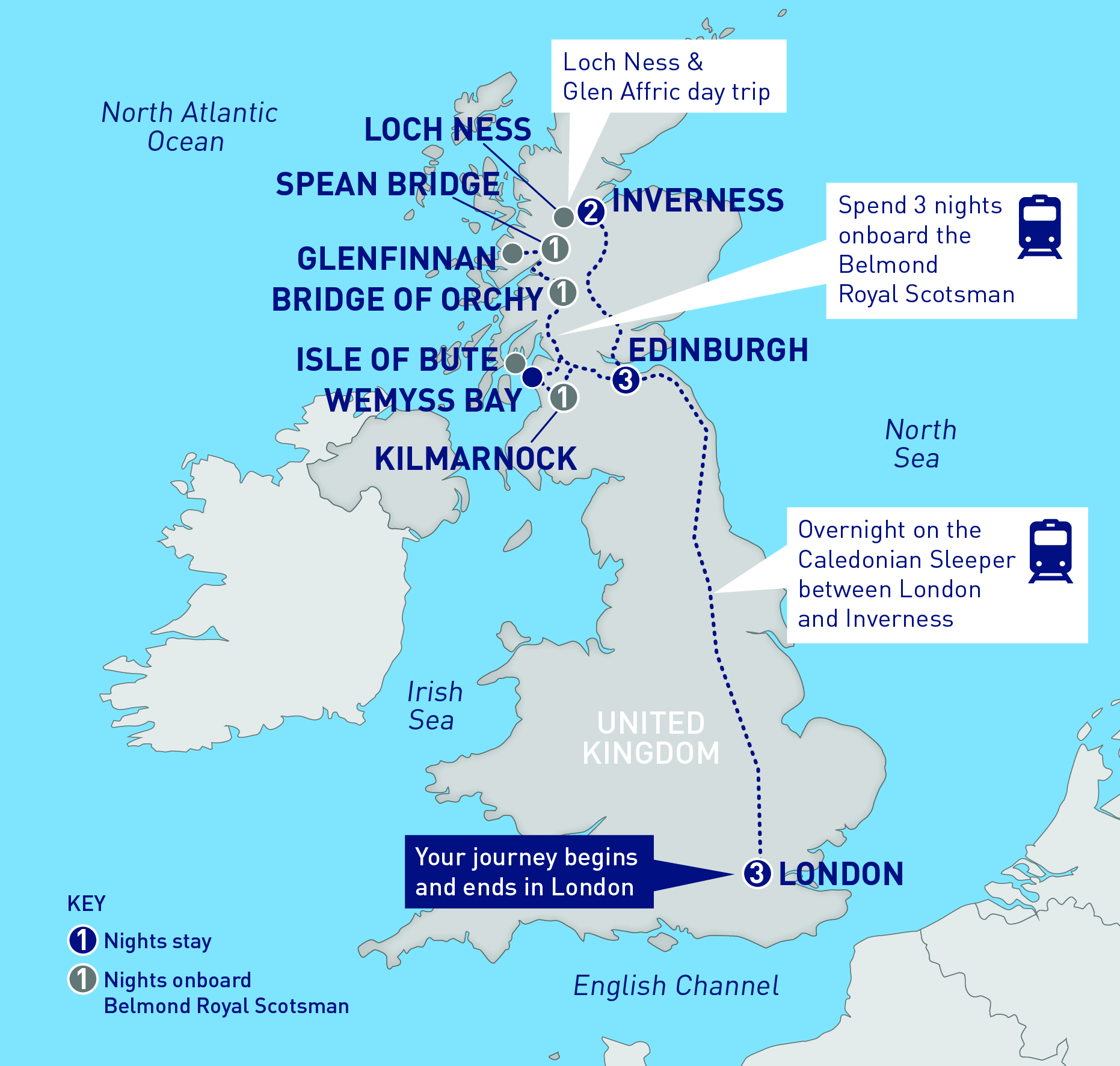 Royal Scotsman Train Route Map Belmond Royal Scotsman Western Scenic Wonders | Railbookers | Railbookers