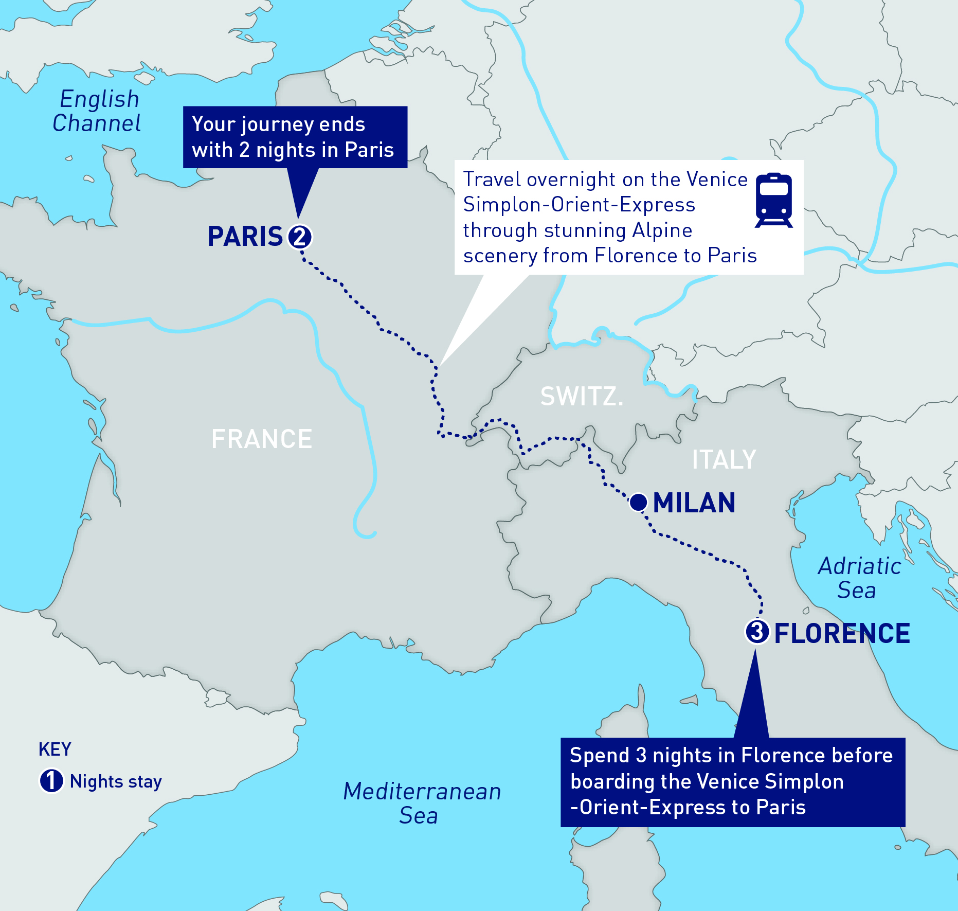 Florence to Paris on the Venice Simplon-Orient-Express