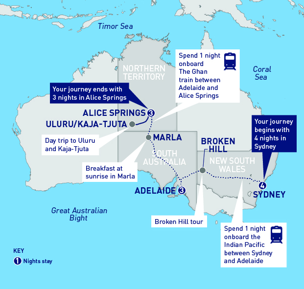 Sydney To Alice Springs And Uluru