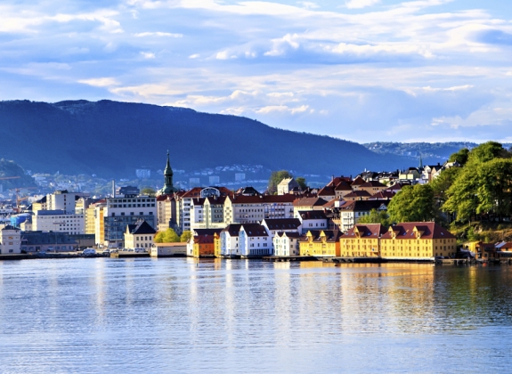 Bergen from the water
