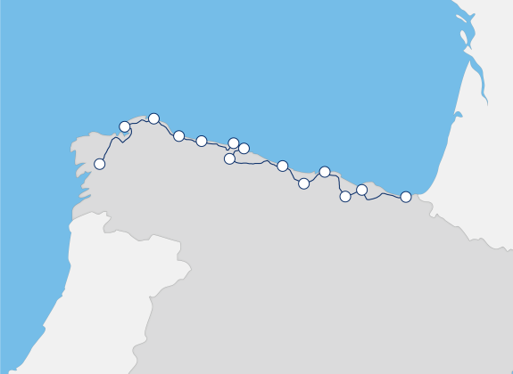 El Transcantábrico Gran Lujo rail route