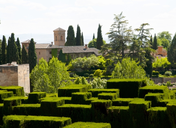 Generalife Garden in the Alhambra - Granada - Spain