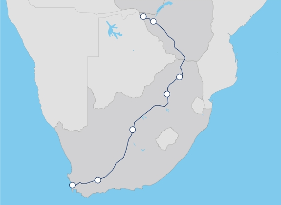 Rovos Rail Rollover Map
