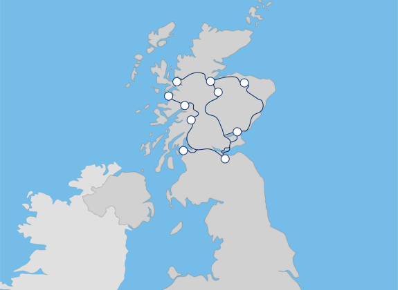 Belmond Royal Scotsman Rail Route