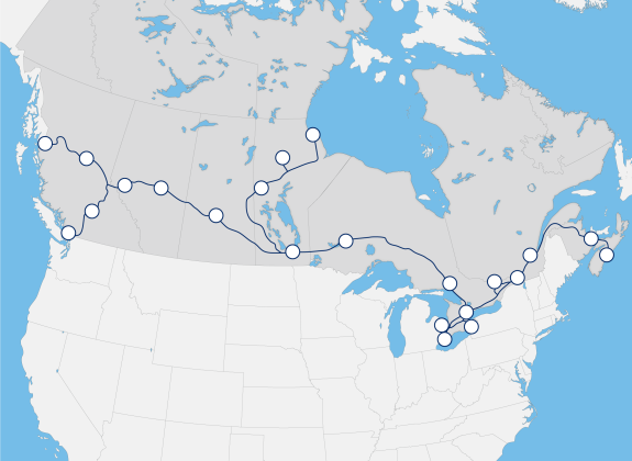 Via Rail Route Map Rollover