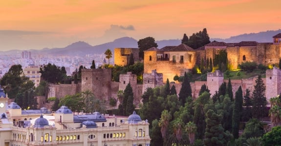 Malaga Spain Old Town 1800x600