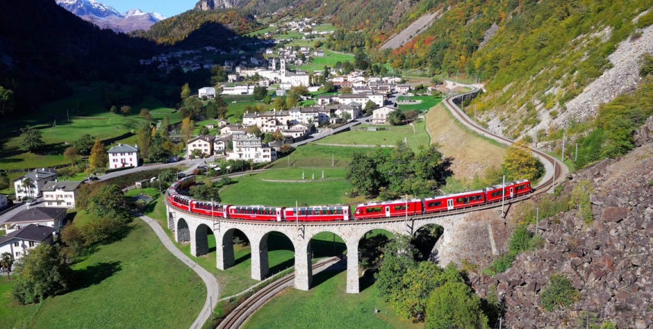 Basel to Milan via St Moritz and the Bernina Express Railbookers®