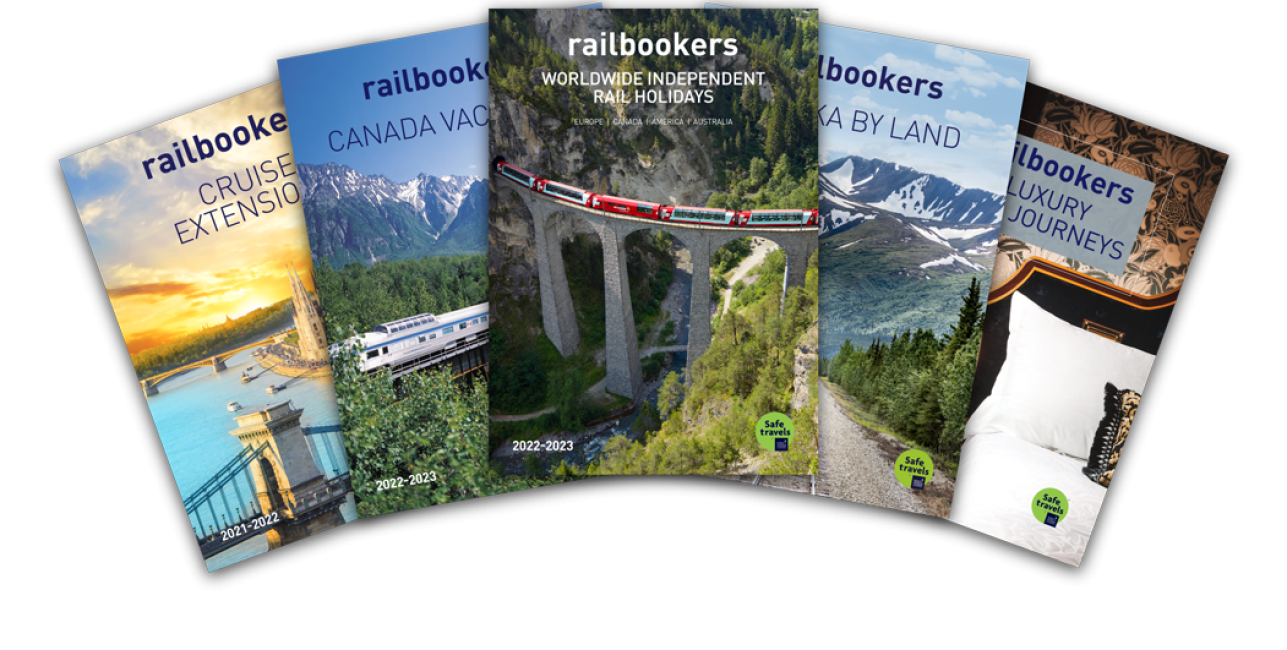 layers of brochure covers
