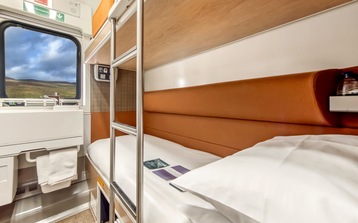 Caledonian Sleeper Classic Rooms that can accommodate one or two passengers