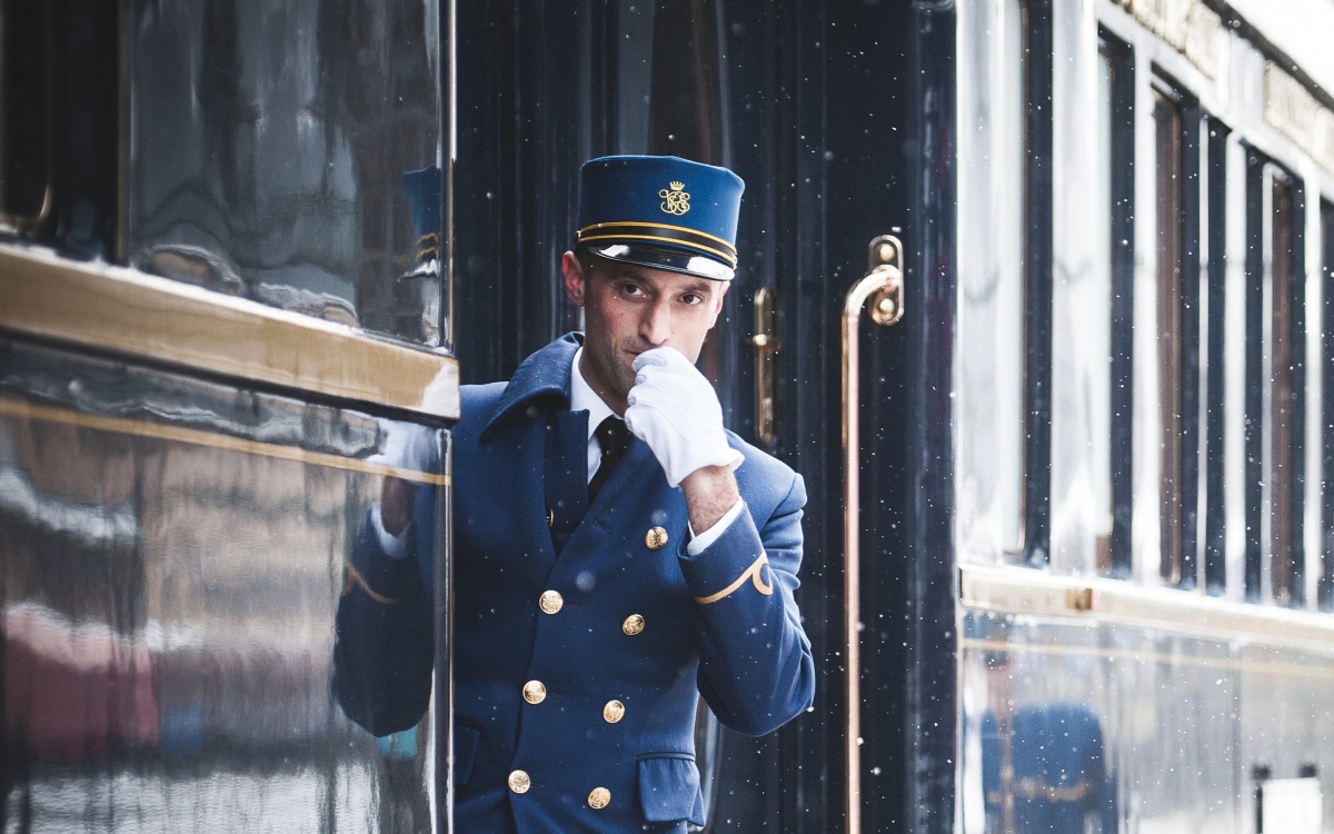 steward onboard the Venice Simplon-Orient-Express steward onboard the Venice Simplon-Orient-Express
