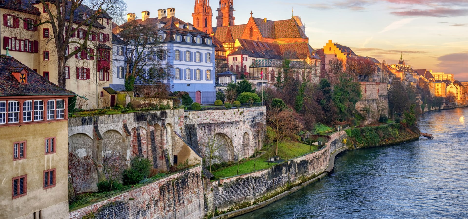 Rhine River Cruise Region in Basel, Switzerland