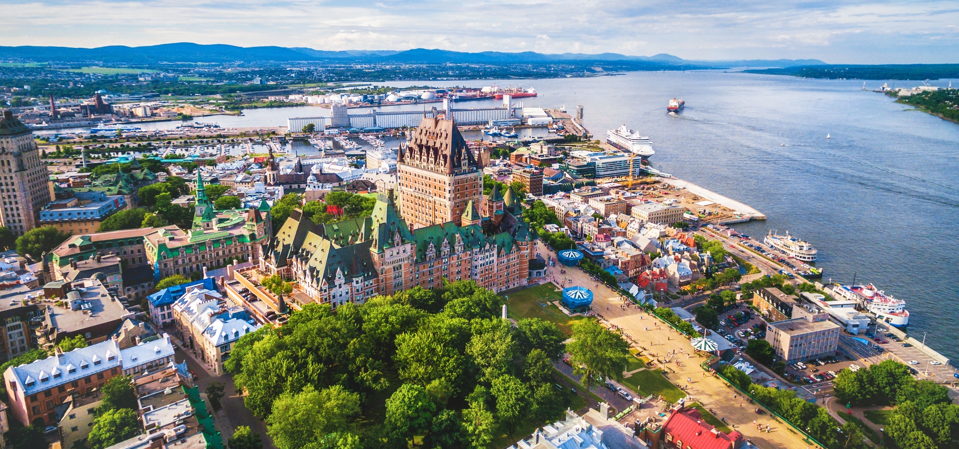quebec city aaerial view