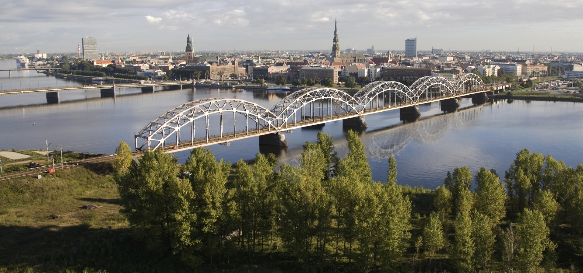 Latvia railway bridge