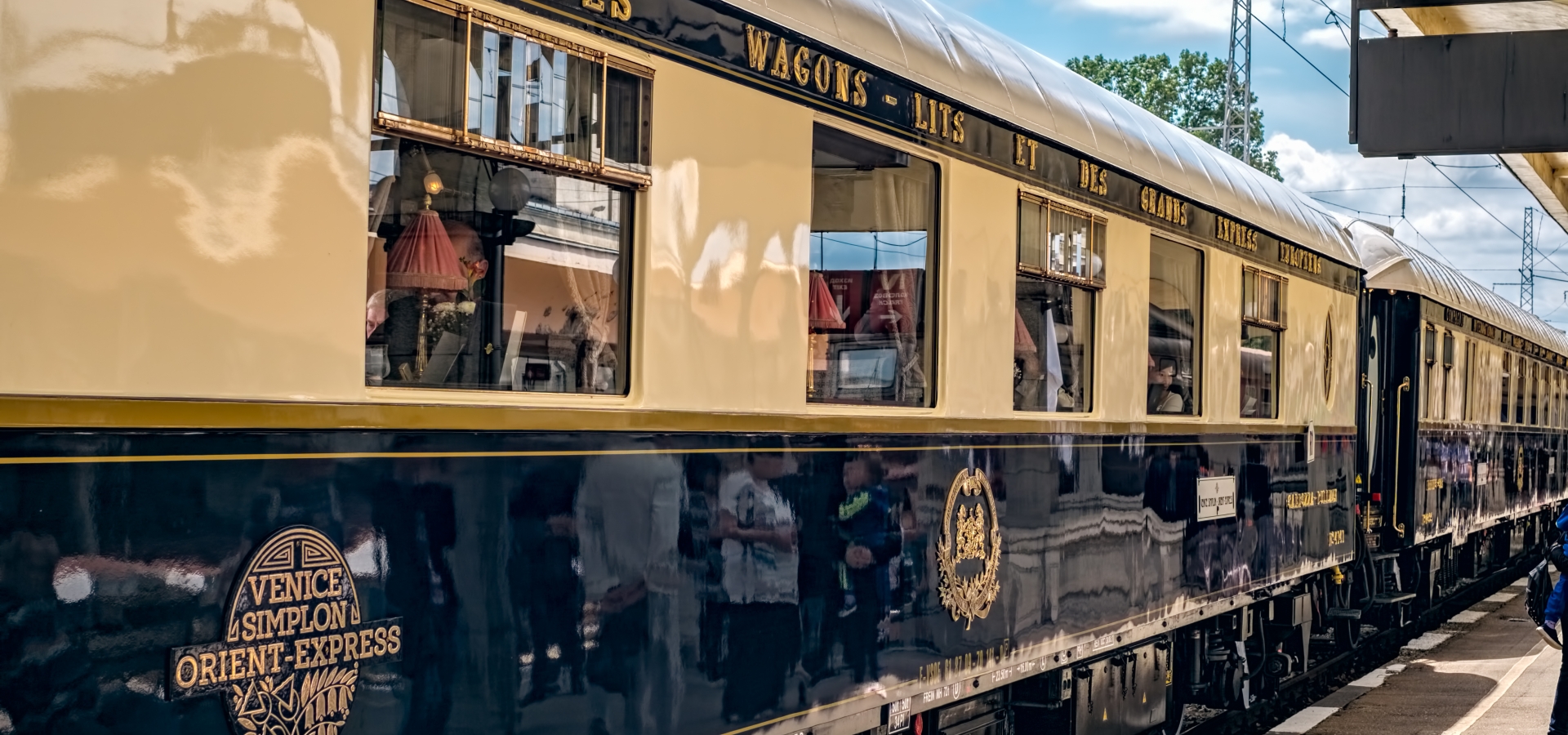 Venice Simplon-Orient-Express - In amongst the ornate carriages