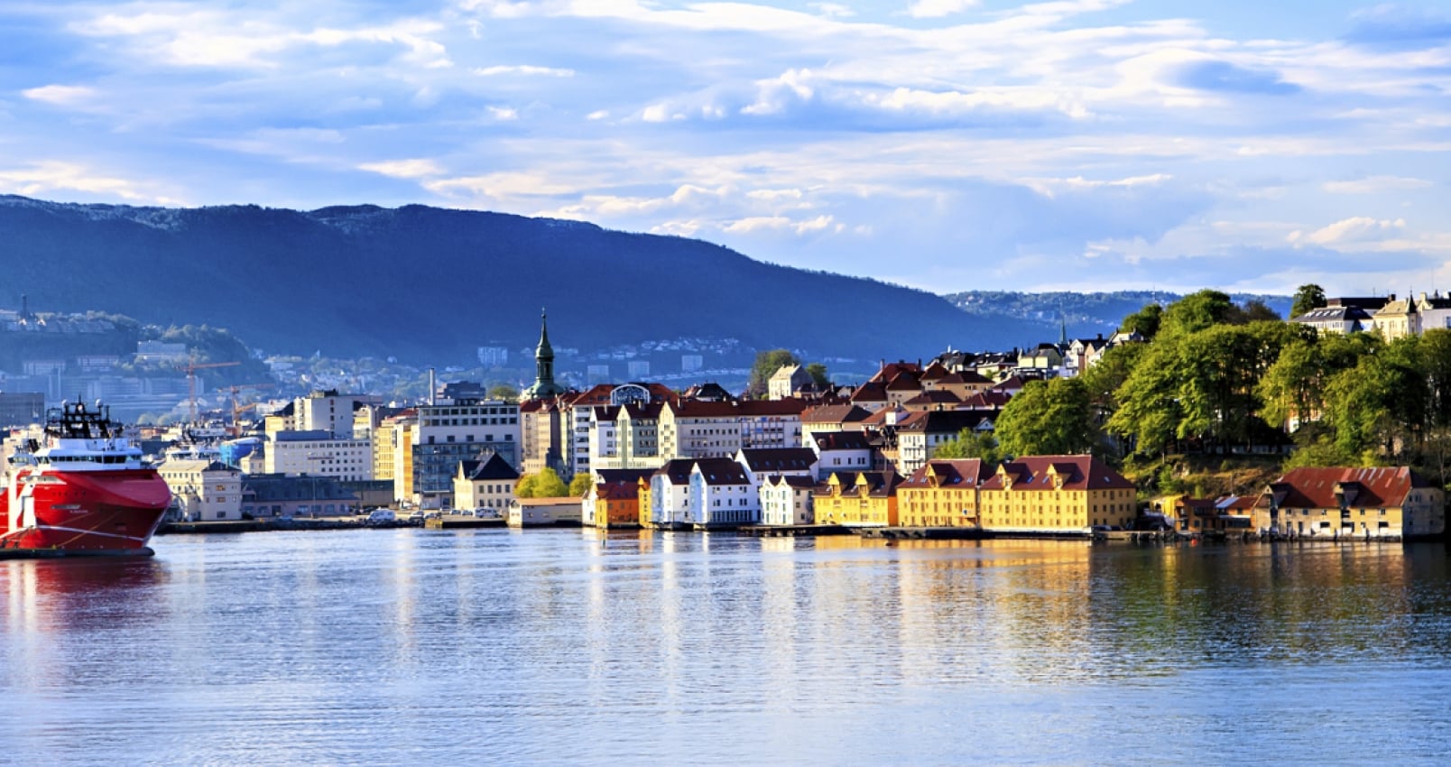 Bergen from the water