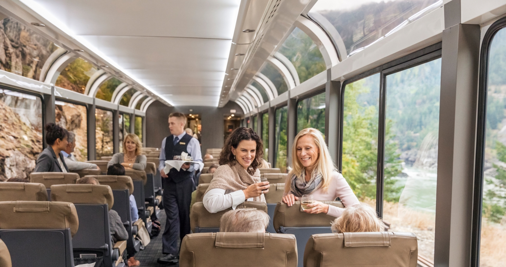 Silverleaf car onboard the Rocky Mountaineer