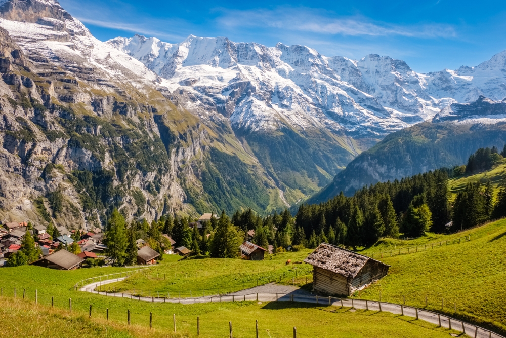 Iconic Swiss Villages and Majestic Mountain Peaks by Rail