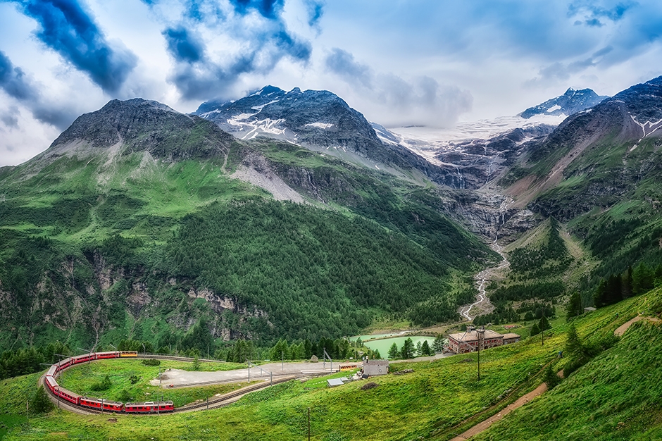 Bernina Express in Switzerland