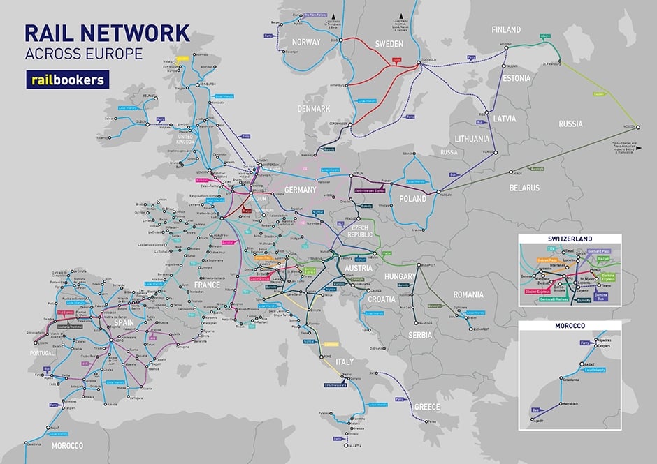 Top sites for booking European rail tickets