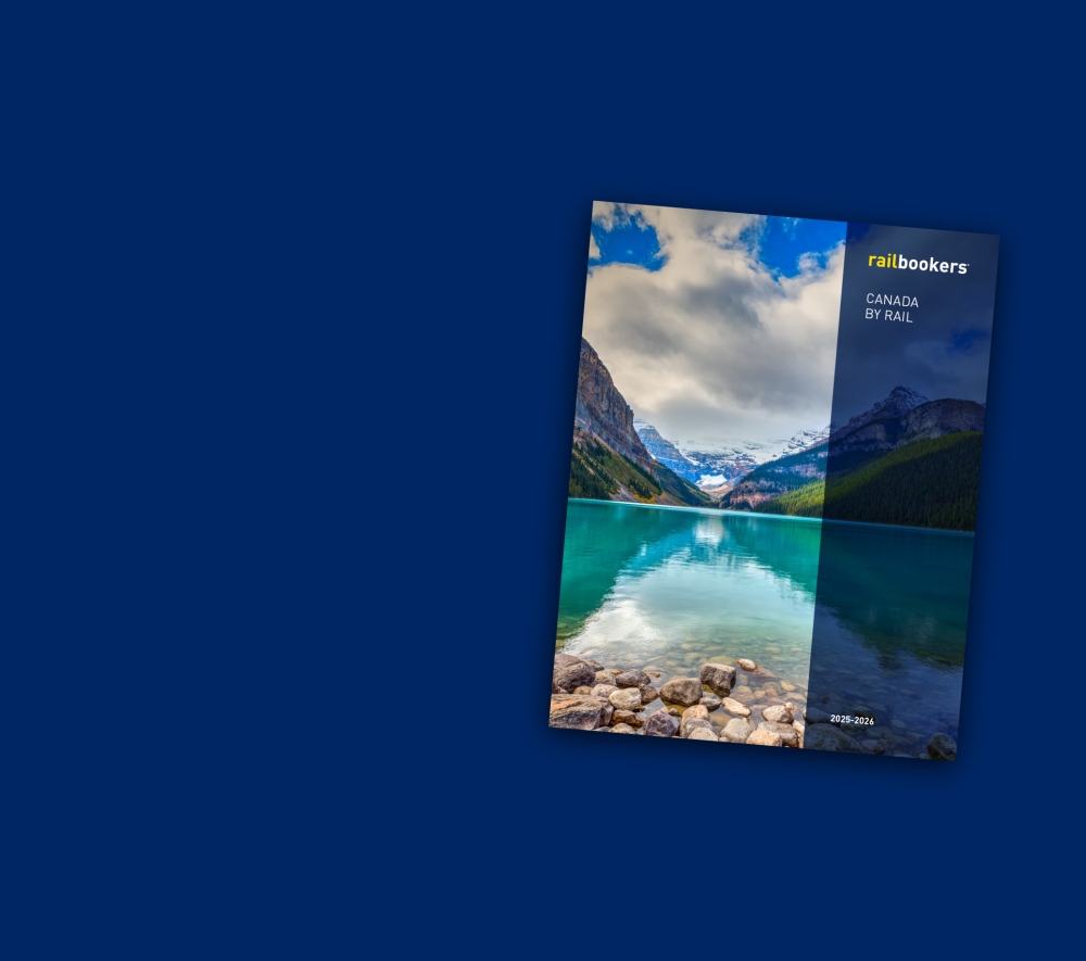 canada by rail brochure pop-up cover view from Railbookers